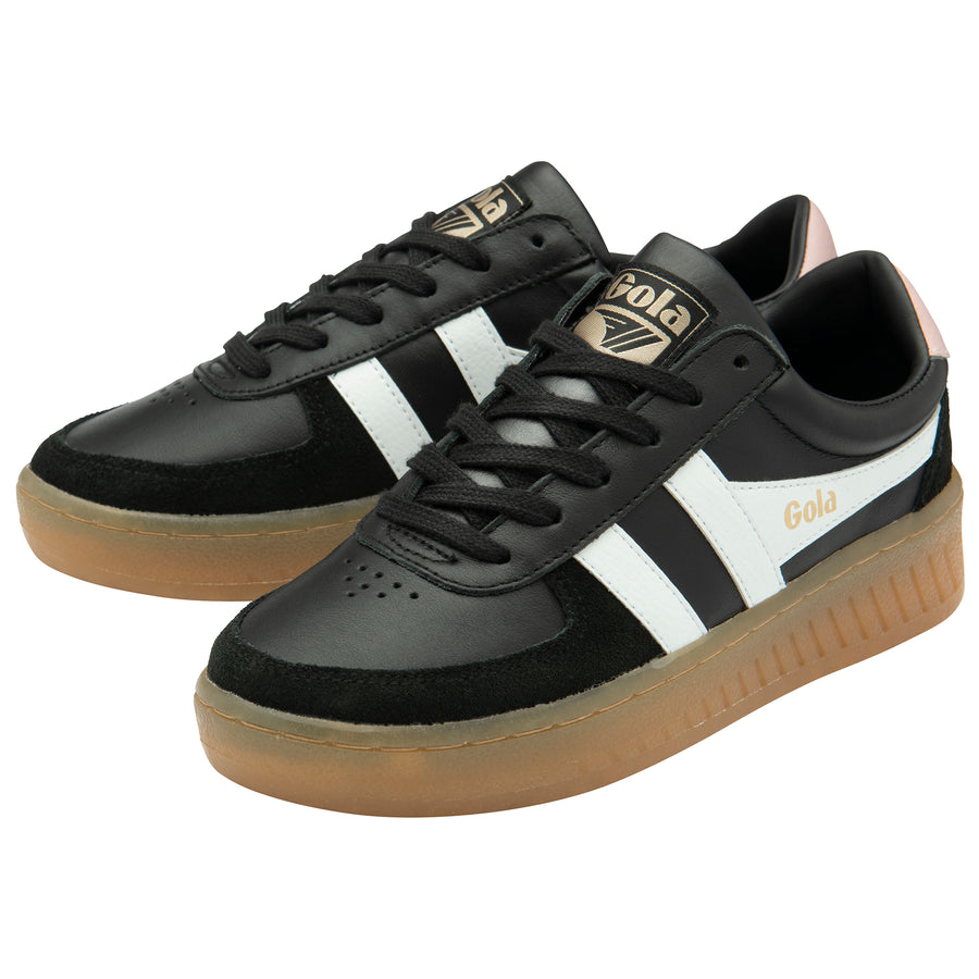 Gola Classic Womens Trainers | Grandslam Elite | Black & Pink Gum