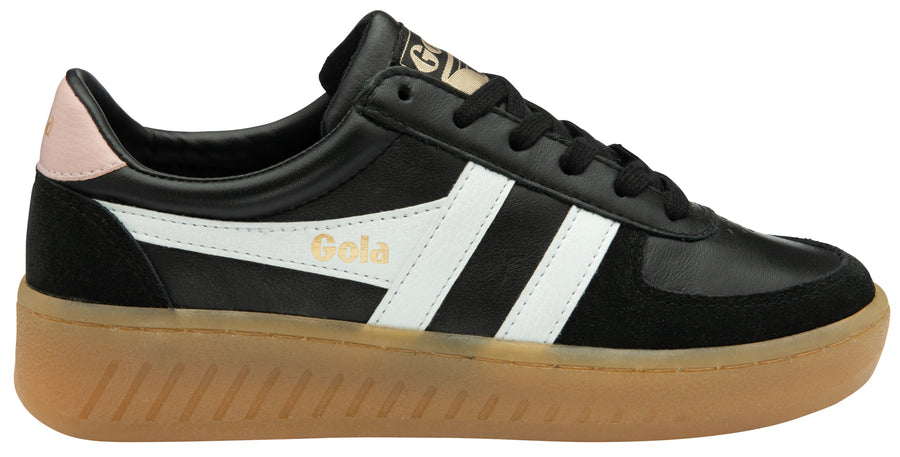 Gola Classic Womens Trainers | Grandslam Elite | Black & Pink Gum