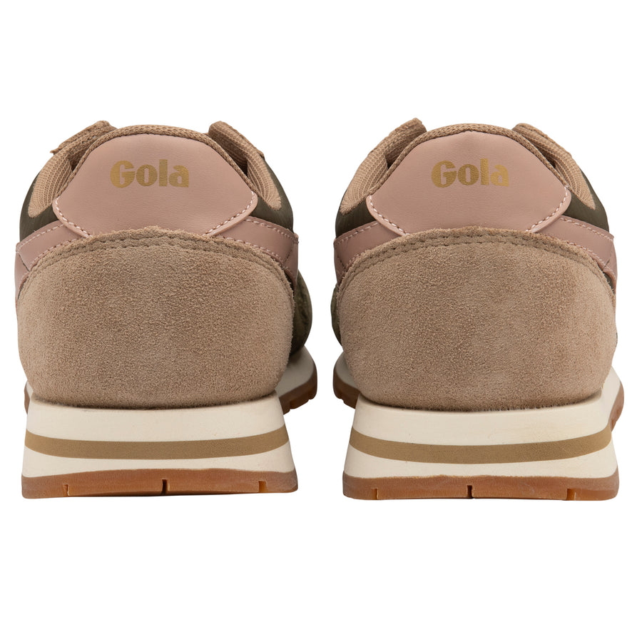 Gola Classics Women’s trainers | Daytona Chute |
 Khaki/Cappuccino/Coral