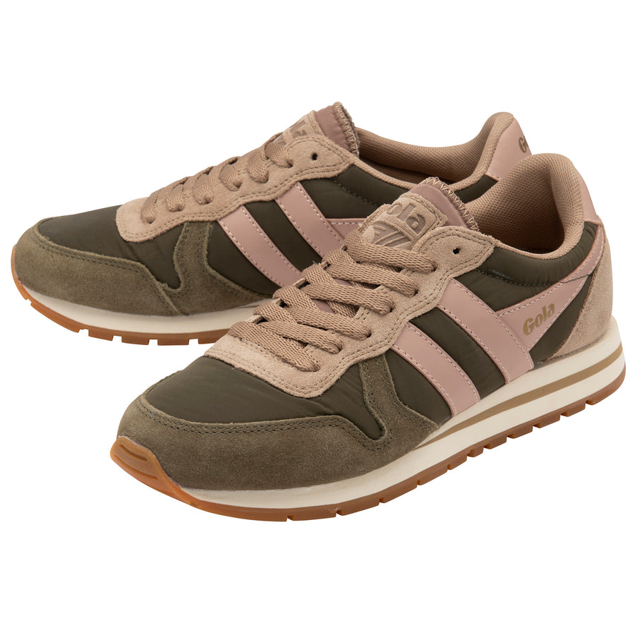 Gola Classics Women’s trainers | Daytona Chute |
 Khaki/Cappuccino/Coral