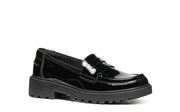 Geox School Shoes | Casey Loafer | Black Patent Leather