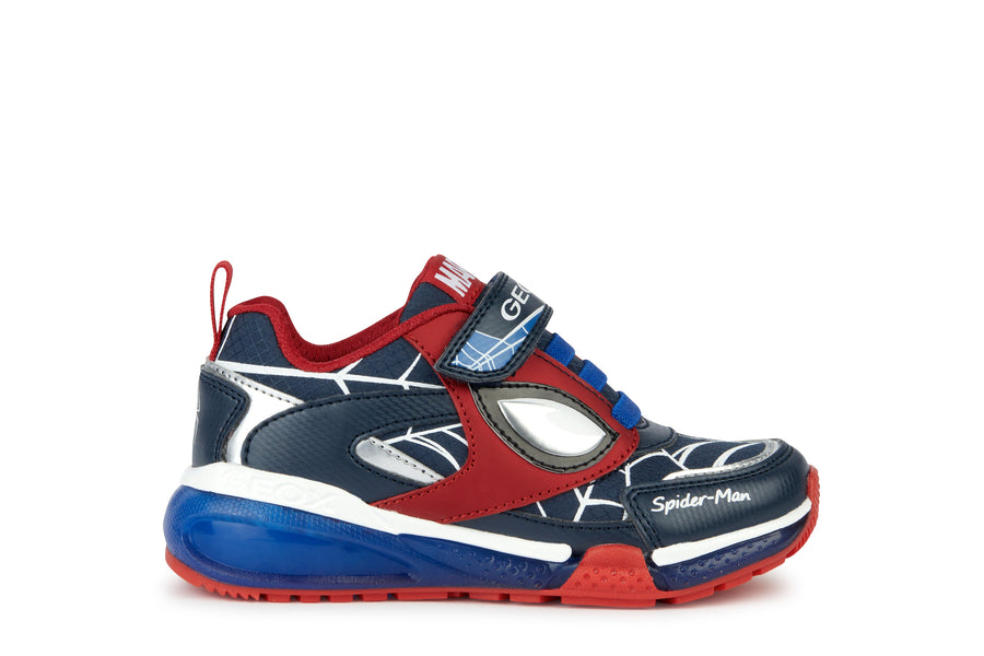 Geox Kids Trainers | Bayonyc Spiderman | Red