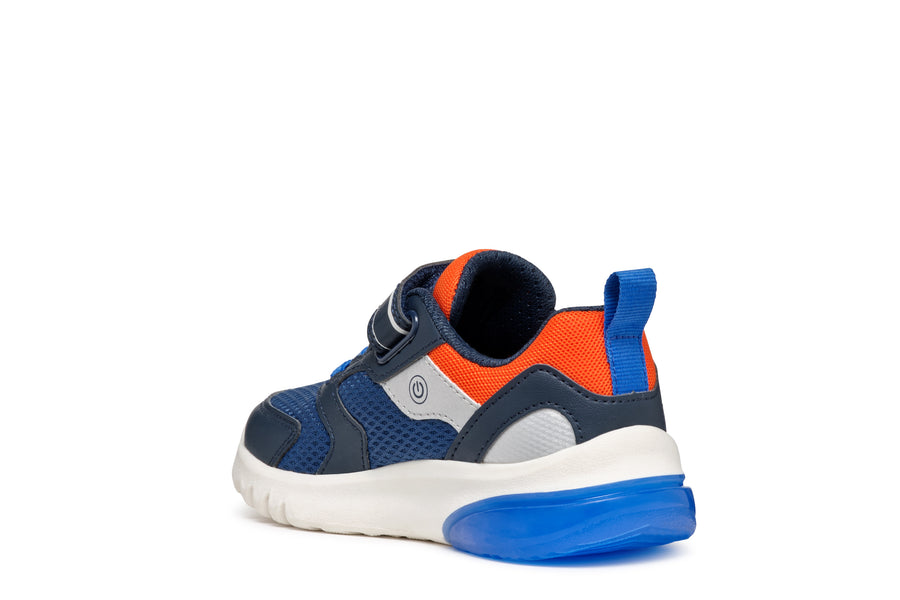 Geox Kids Trainers | Ciberdron | Navy & Orange