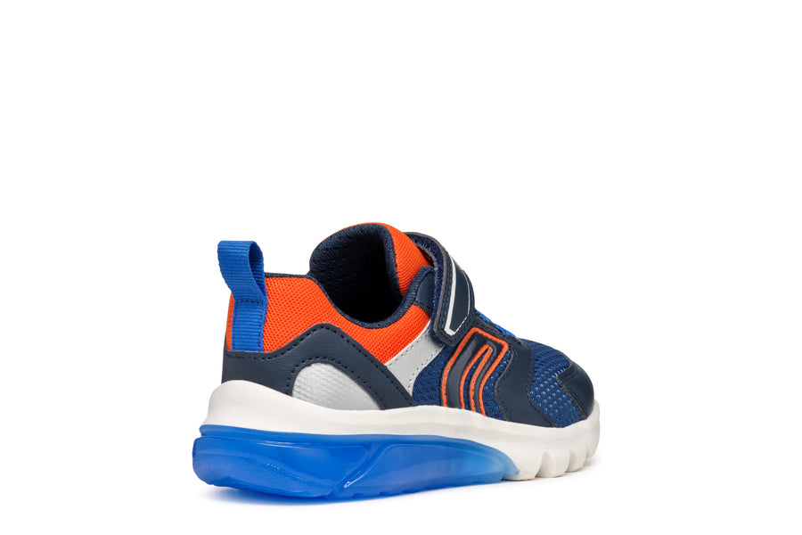 Geox Kids Trainers | Ciberdron | Navy & Orange