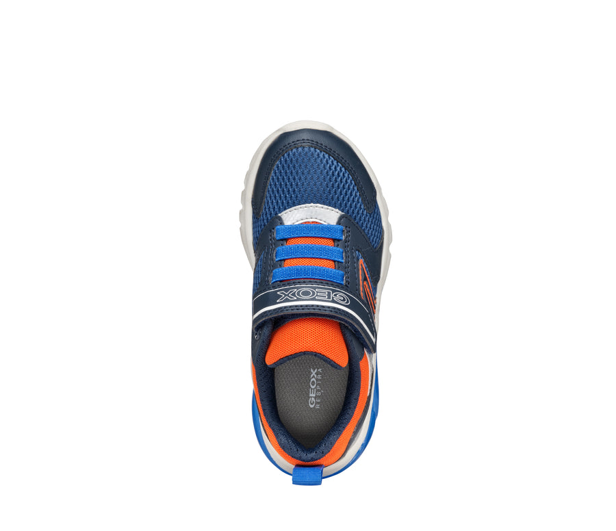 Geox Kids Trainers | Ciberdron | Navy & Orange