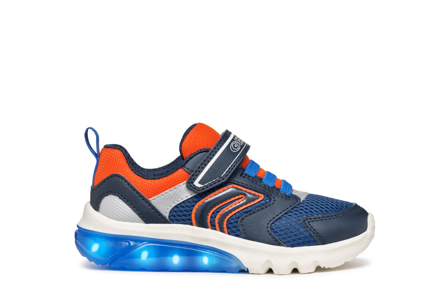 Geox Kids Trainers | Ciberdron | Navy & Orange