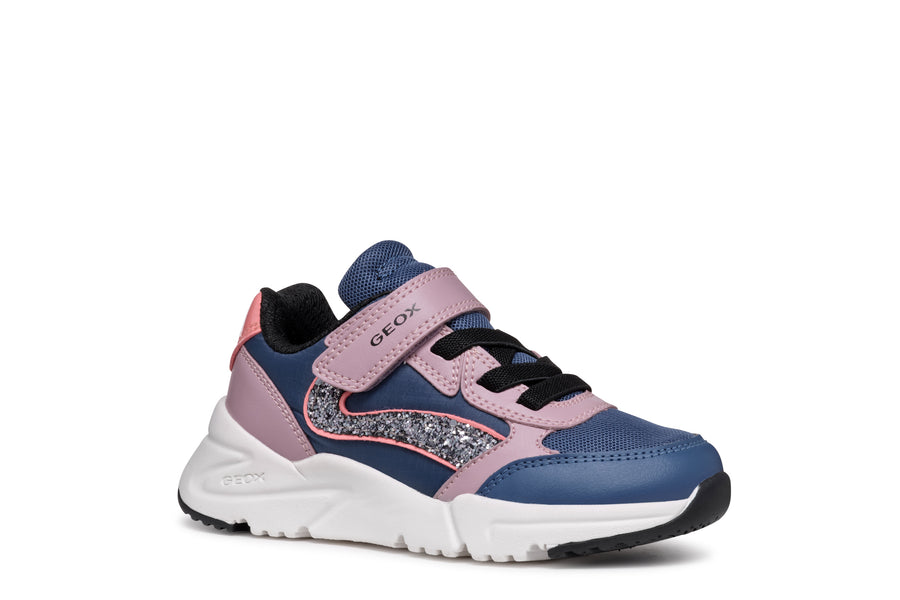 Geox Kids Trainers | Loftus | Rose & Blue