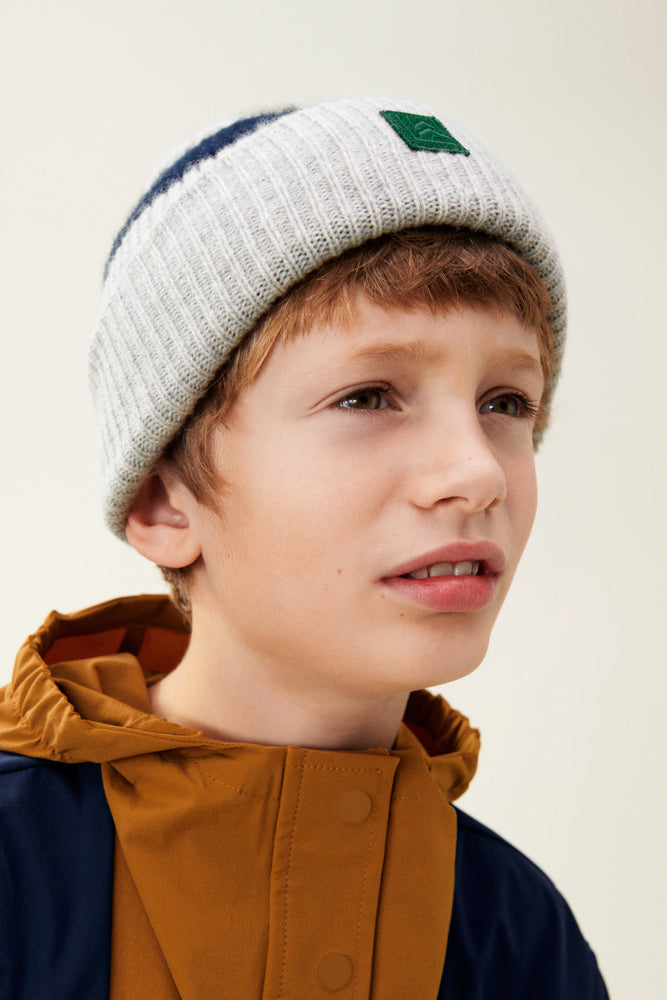 Liewood Hats | Emilio Kids Beanie | Navy Grey 