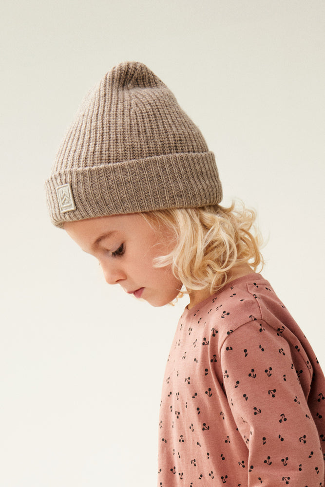 Liewood Hats | Emilio Kids Beanie | Oat Melange