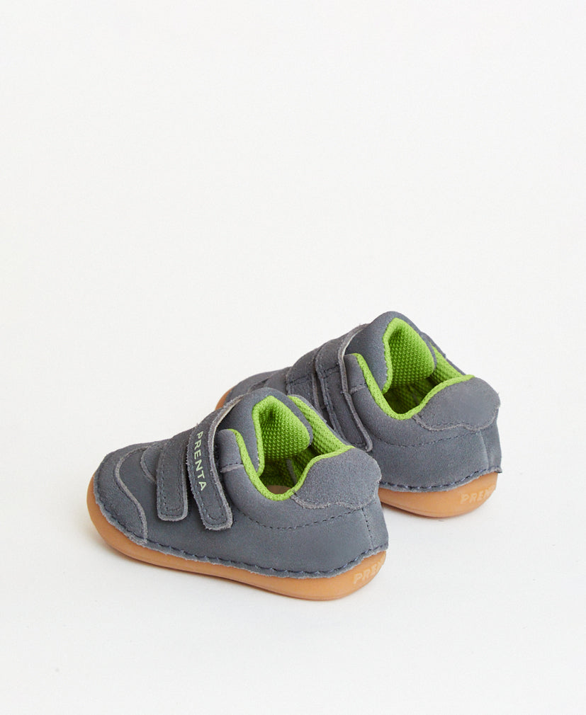 Prenta First Walker Shoes | Rocket | Charcoal Suede