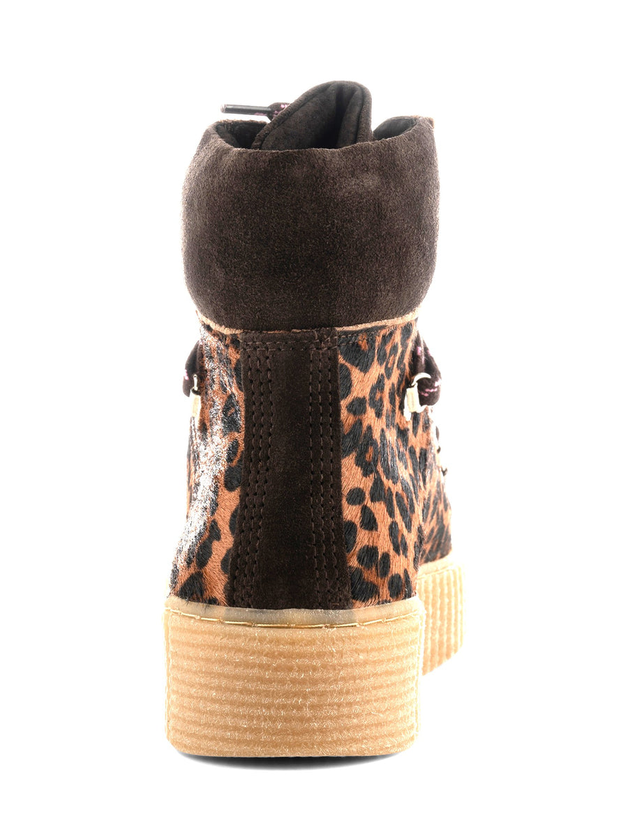 Shoe The Bear | Agda Lace up Boots | Chestnut Leopard