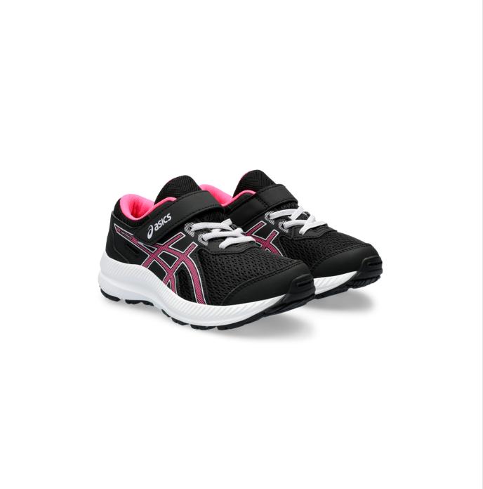 Asics Kids Trainers | Contend 8 PS | Black/Hot Pink