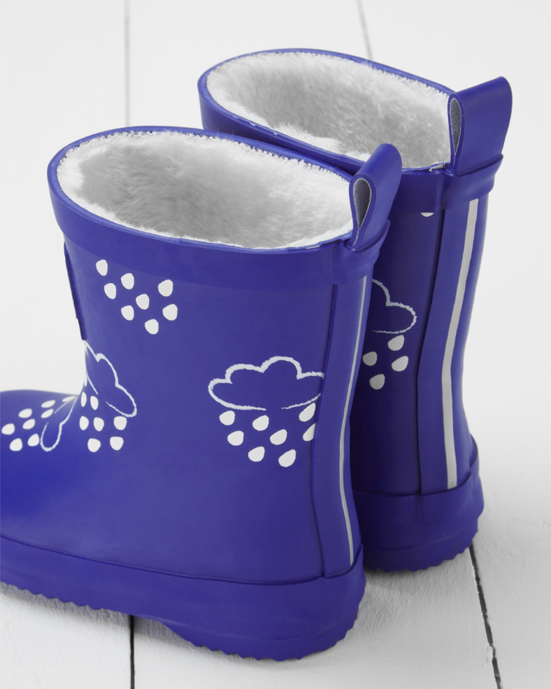 Grass & Air Teddy Wellies | Colour Changing | Ink Blue