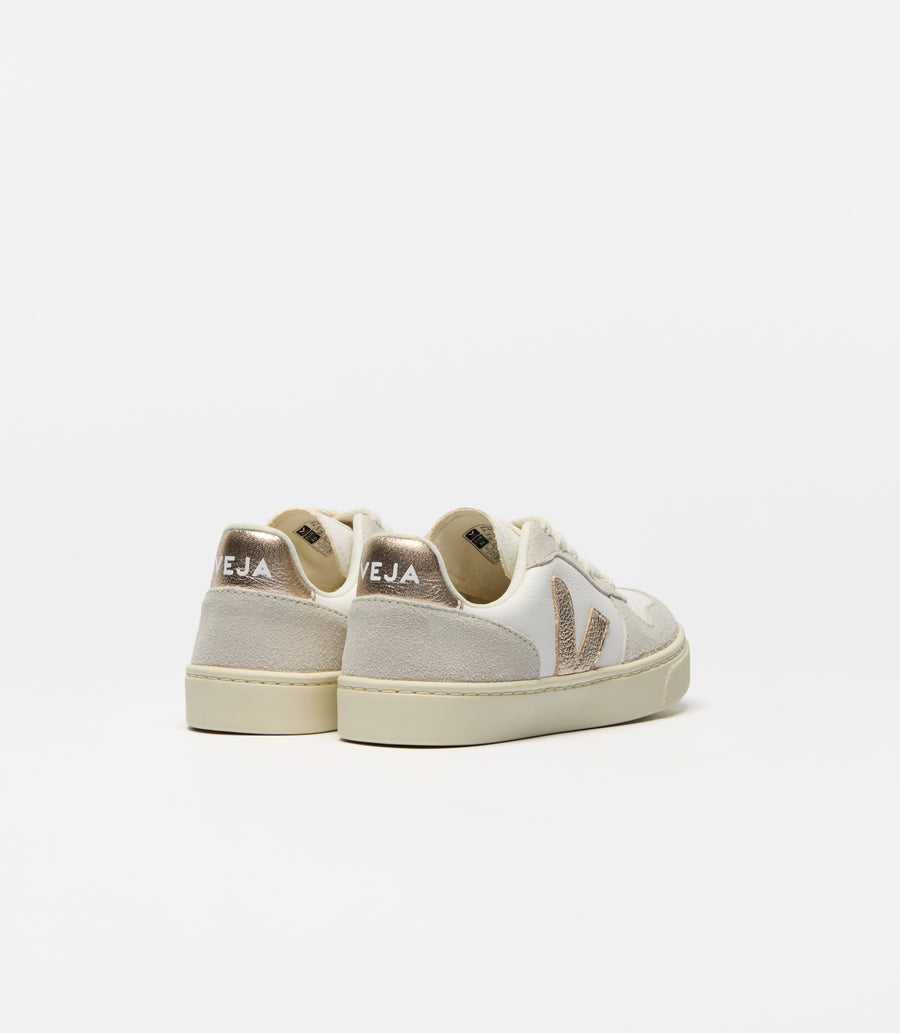 Kids Veja | V-10 Lace | White Platine Natural 