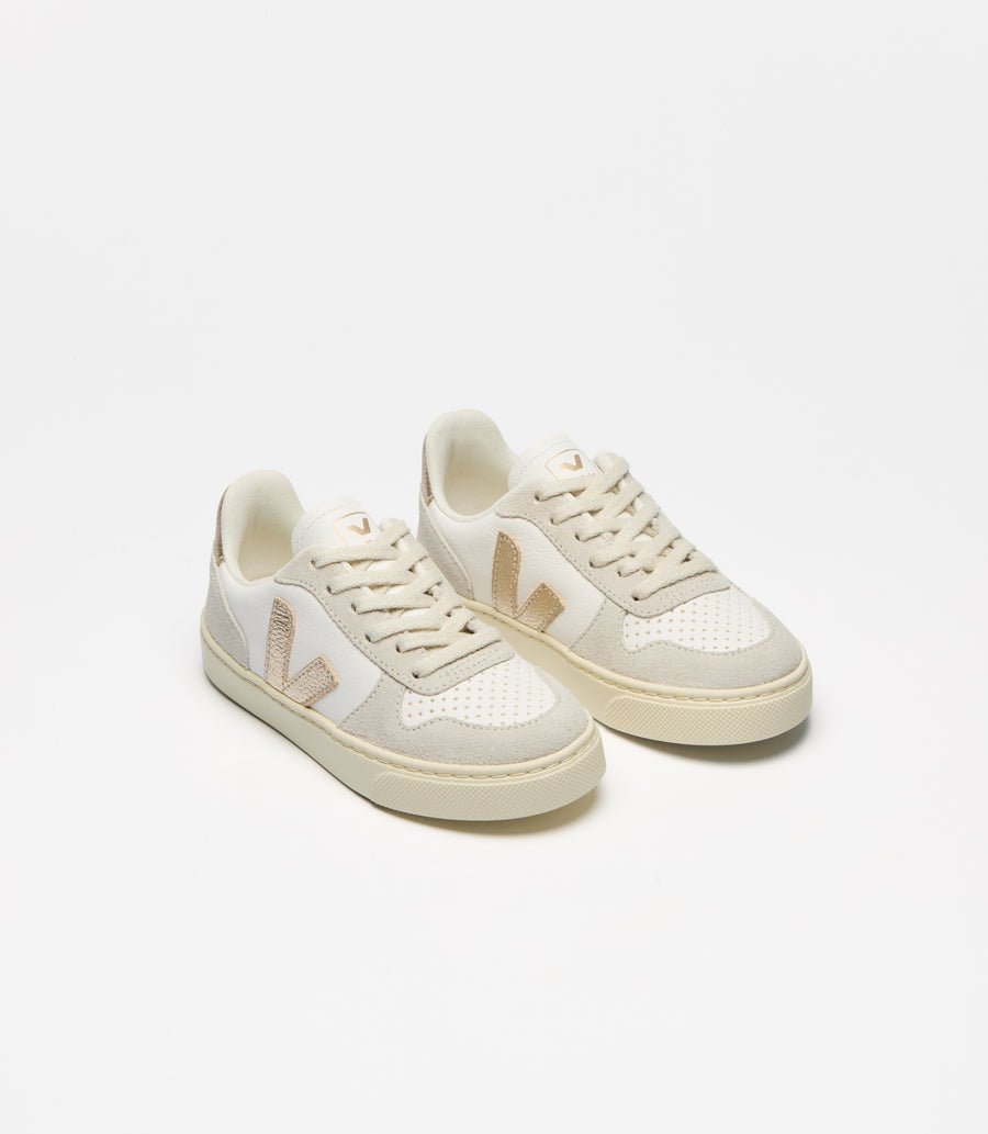 Kids Veja | V-10 Lace | White Platine Natural 