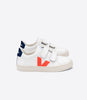 Veja Kids Trainers Esplar Velcro Leather | Orange Fluo Cobalt