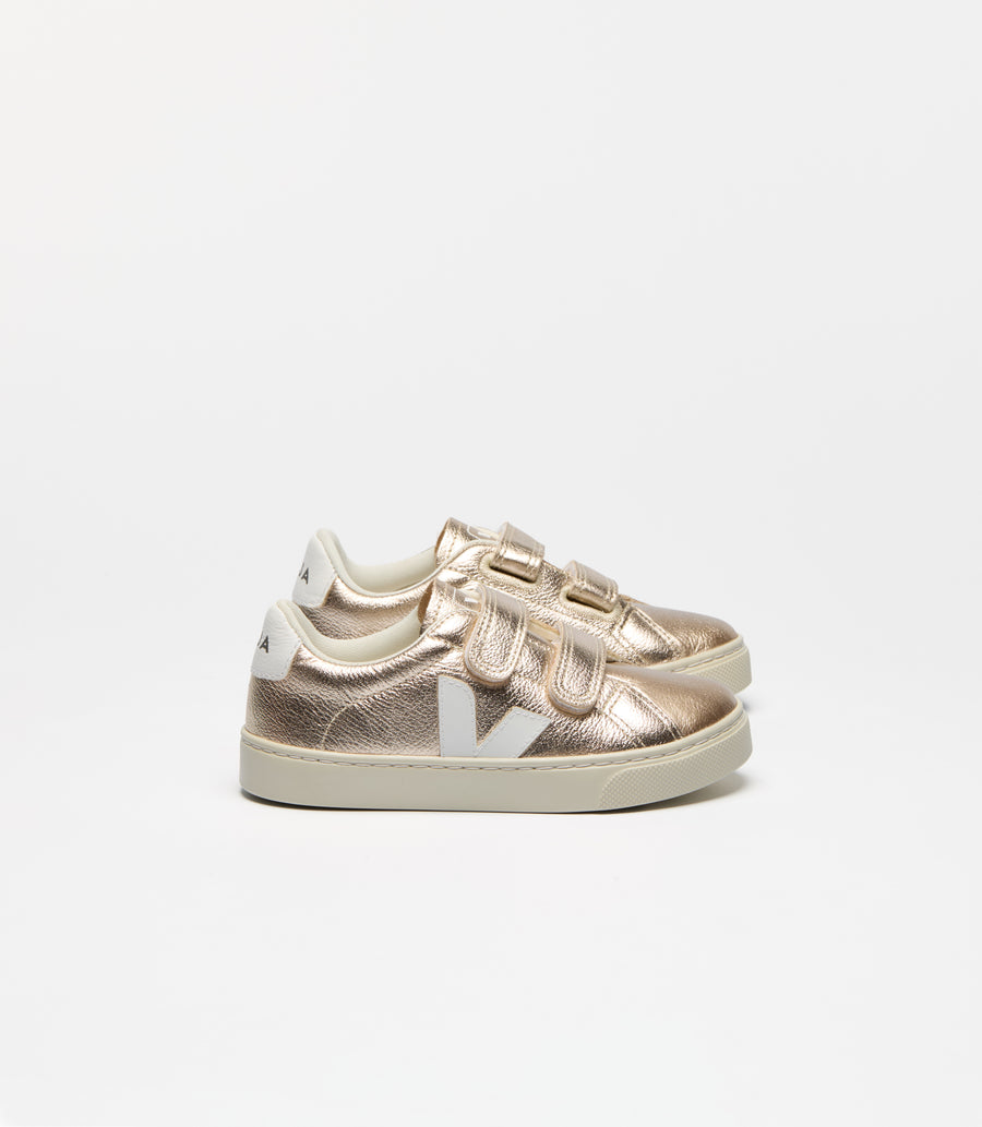 Veja Kids |  Small Esplar Platine White | Gold