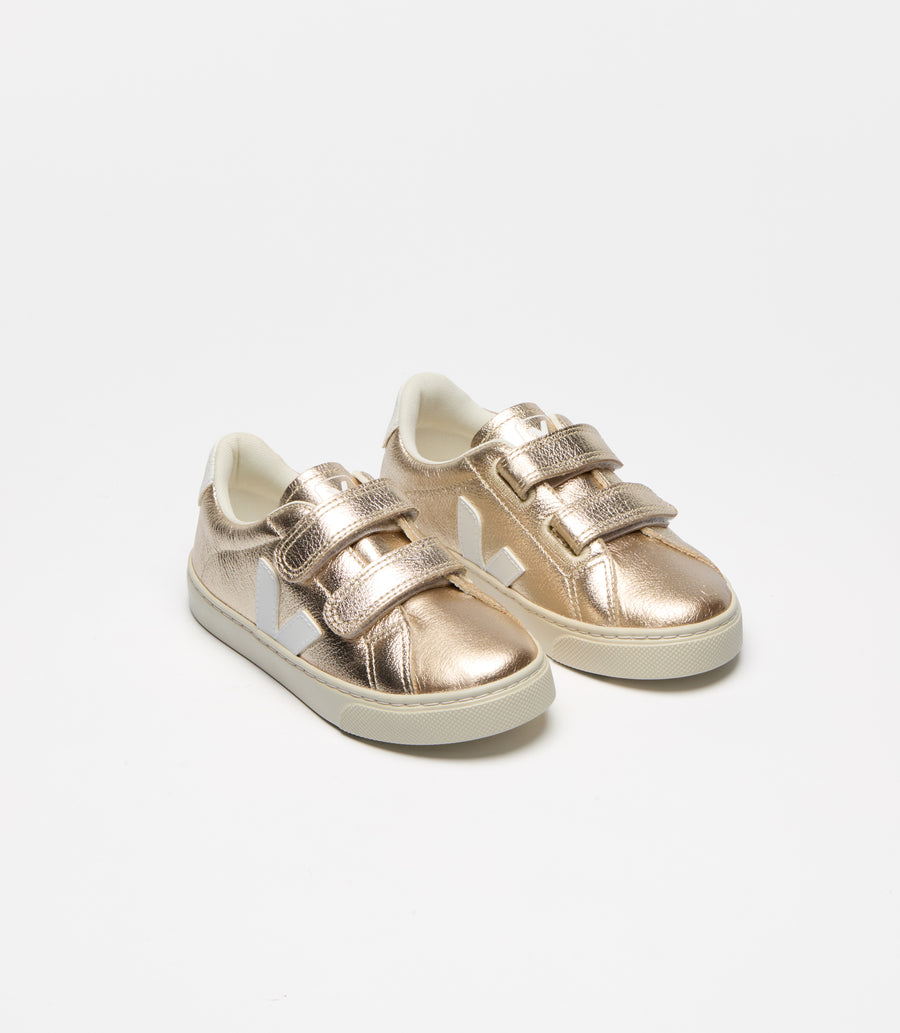 Veja Kids |  Small Esplar Platine White | Gold