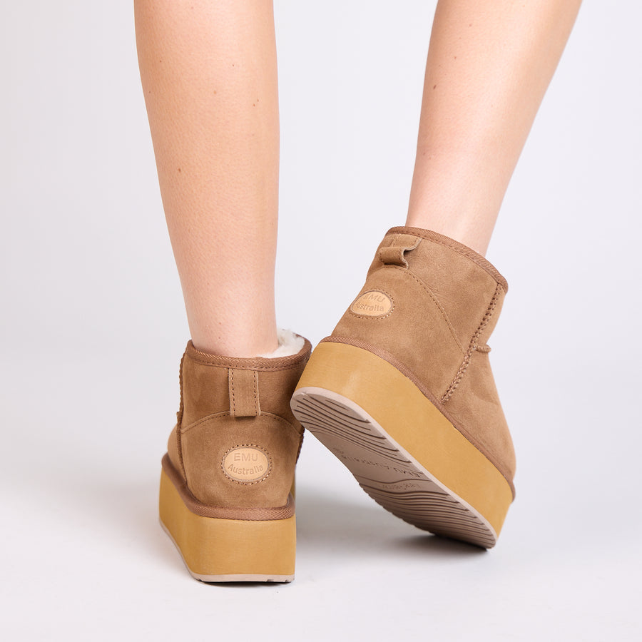 Emu Australia Womens Boots | Stinger Flatform | Chestnut